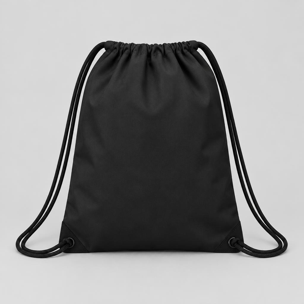 Black Drawstring Backpack